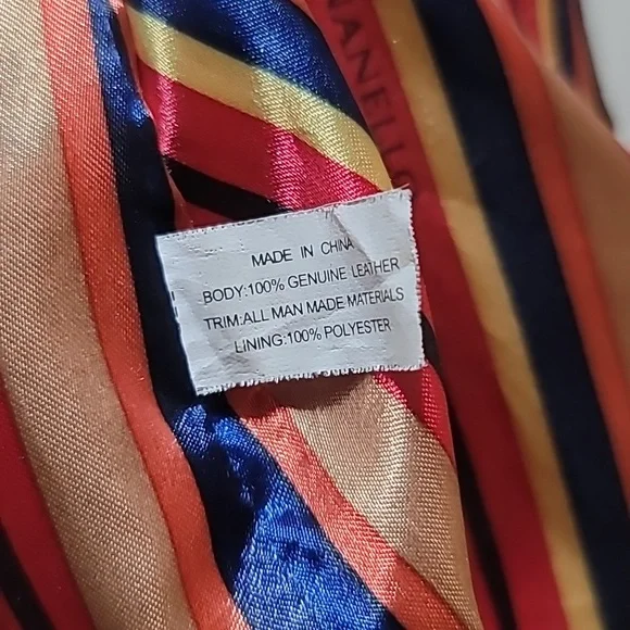 Tignanello Black Leather Bikercore Bohemian Hobo Shoulder Bag Satchel PurseTote - Picture 15 of 16